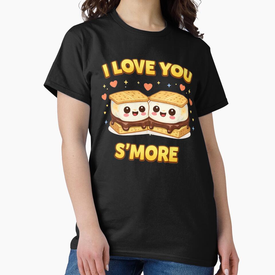 I Love You S’more Cute Food Pun by Papier Atelier Art