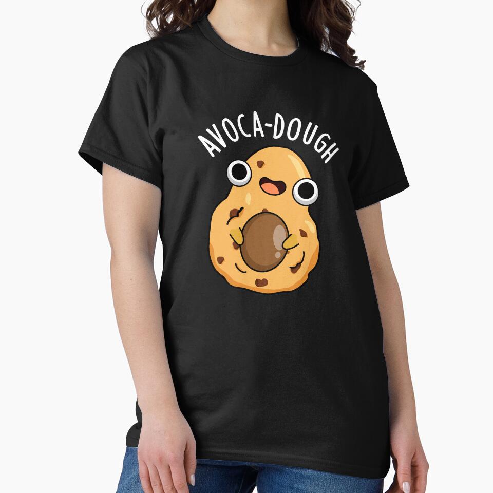 Avoca-dough Funny Avocado Puns (Dark BG) by punnybone