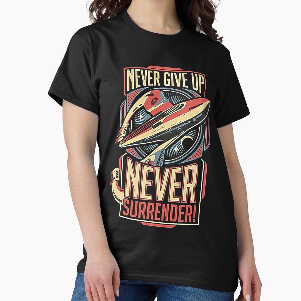 Vintage Never Surrender Quote Retro by KidGiftChoice