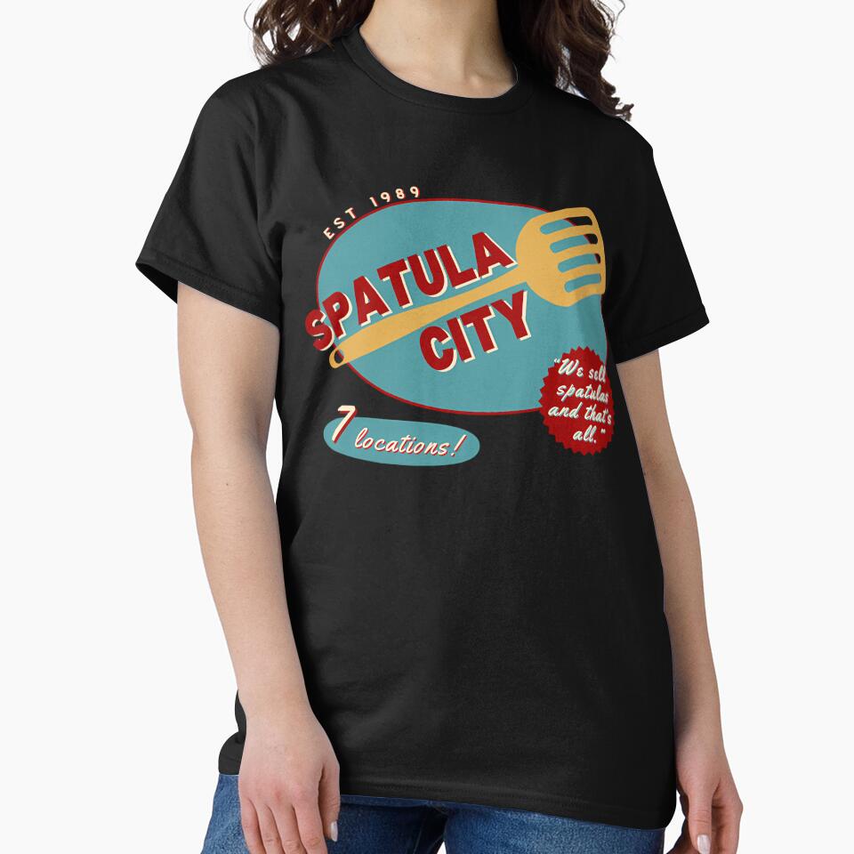 Spatula City retro logo - blue/red by Baby-Care