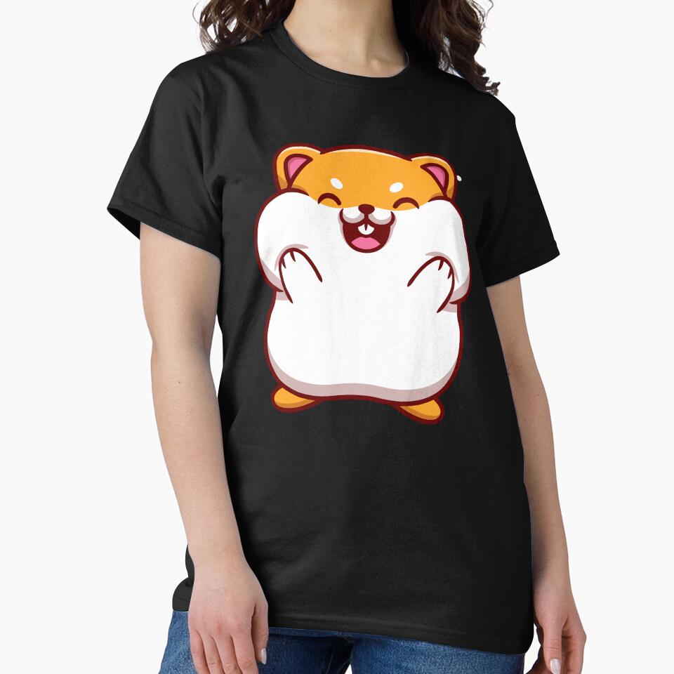kawaii hamster new classic sticker by anandsiva2703