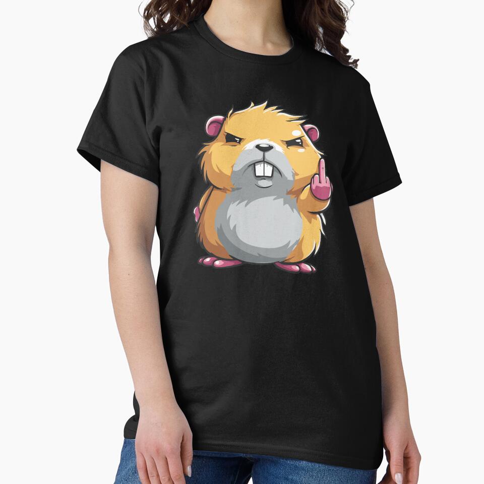 Hamster middle finger by giggletshirts
