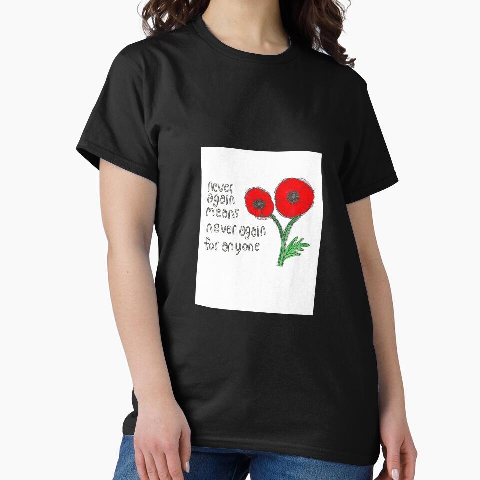 never again means never again for anyone by Direct-Aid