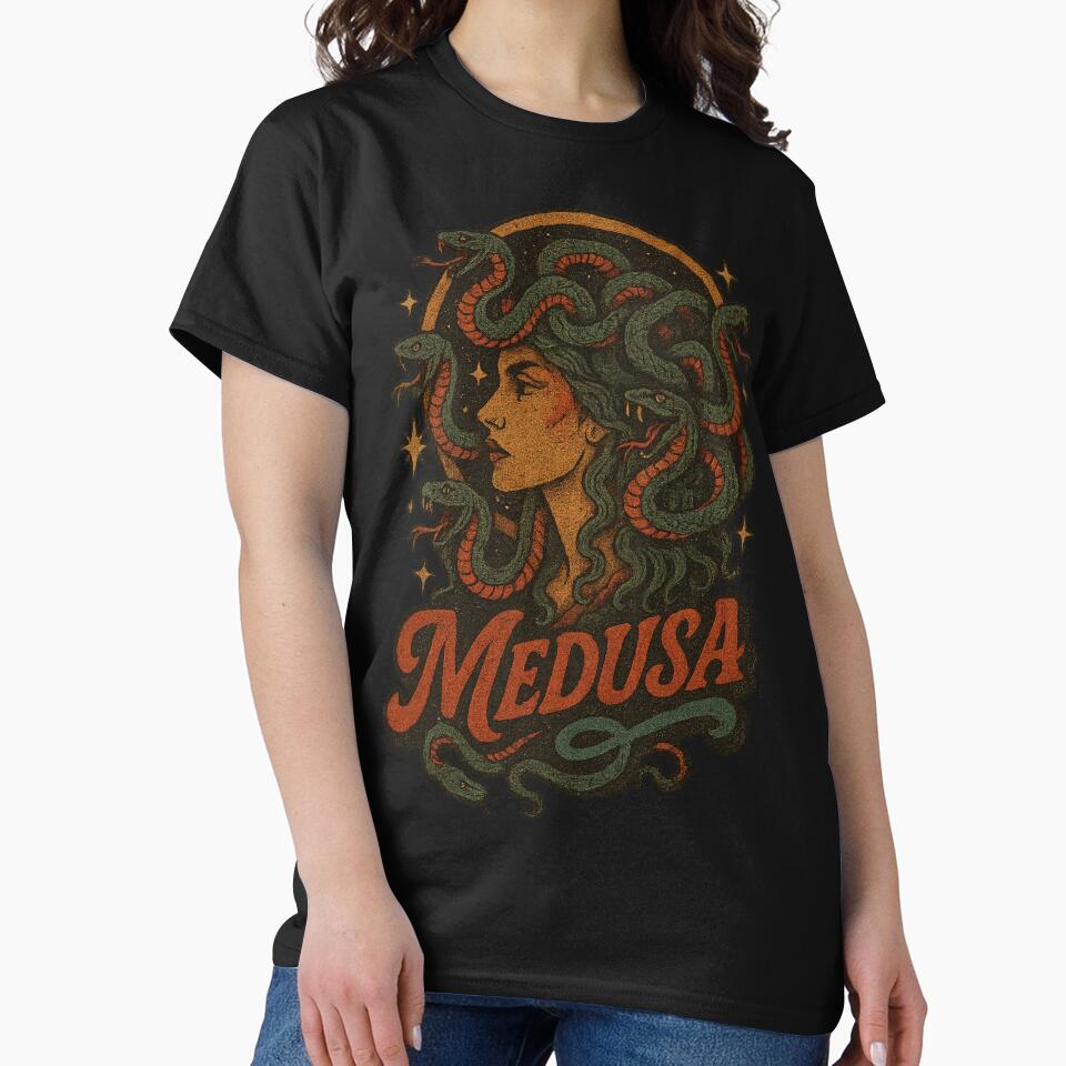 Vintage Medusa Mythology Graphic by SezzyDesigns
