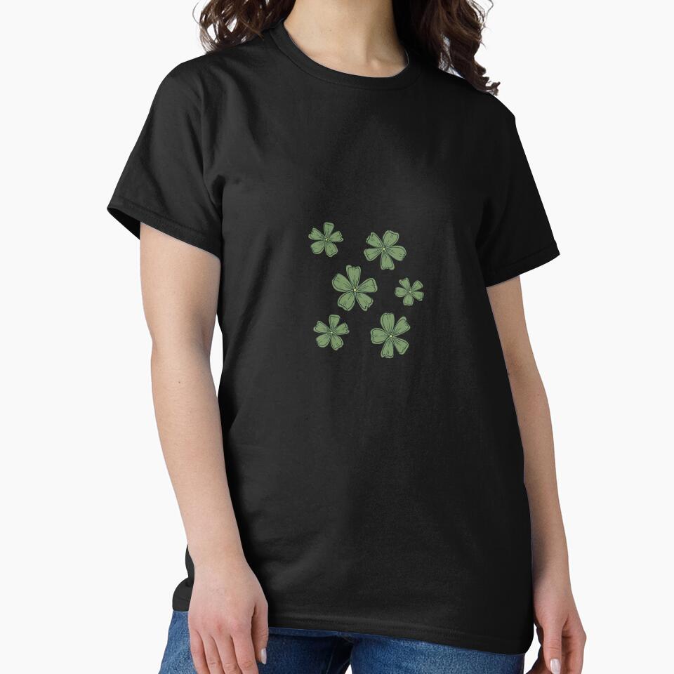 Y2K Green Clover flowers sticker set by Aesthetica-1
