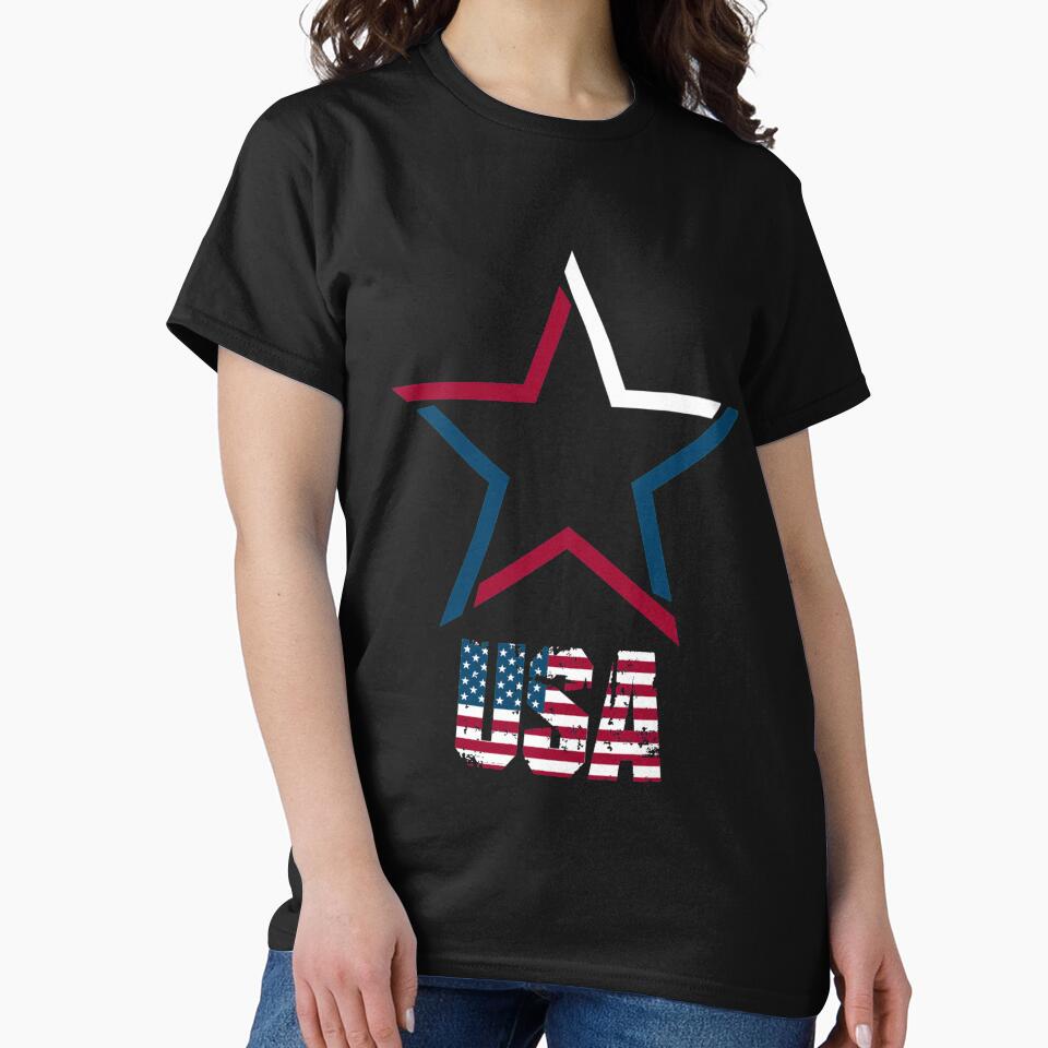 USA | Star T-Shirt for Men and Women by AllStarMerch