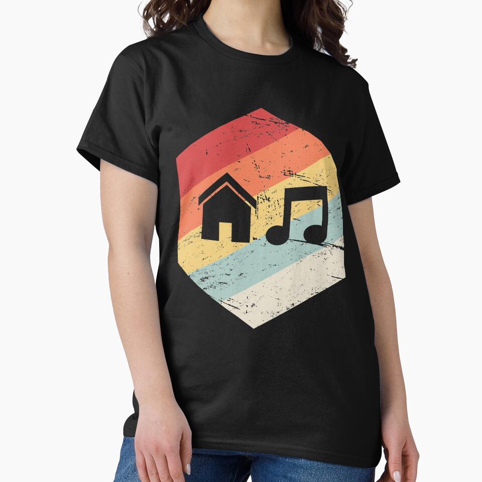 House Music - Vintage Retro Hexagon by Jam Jar