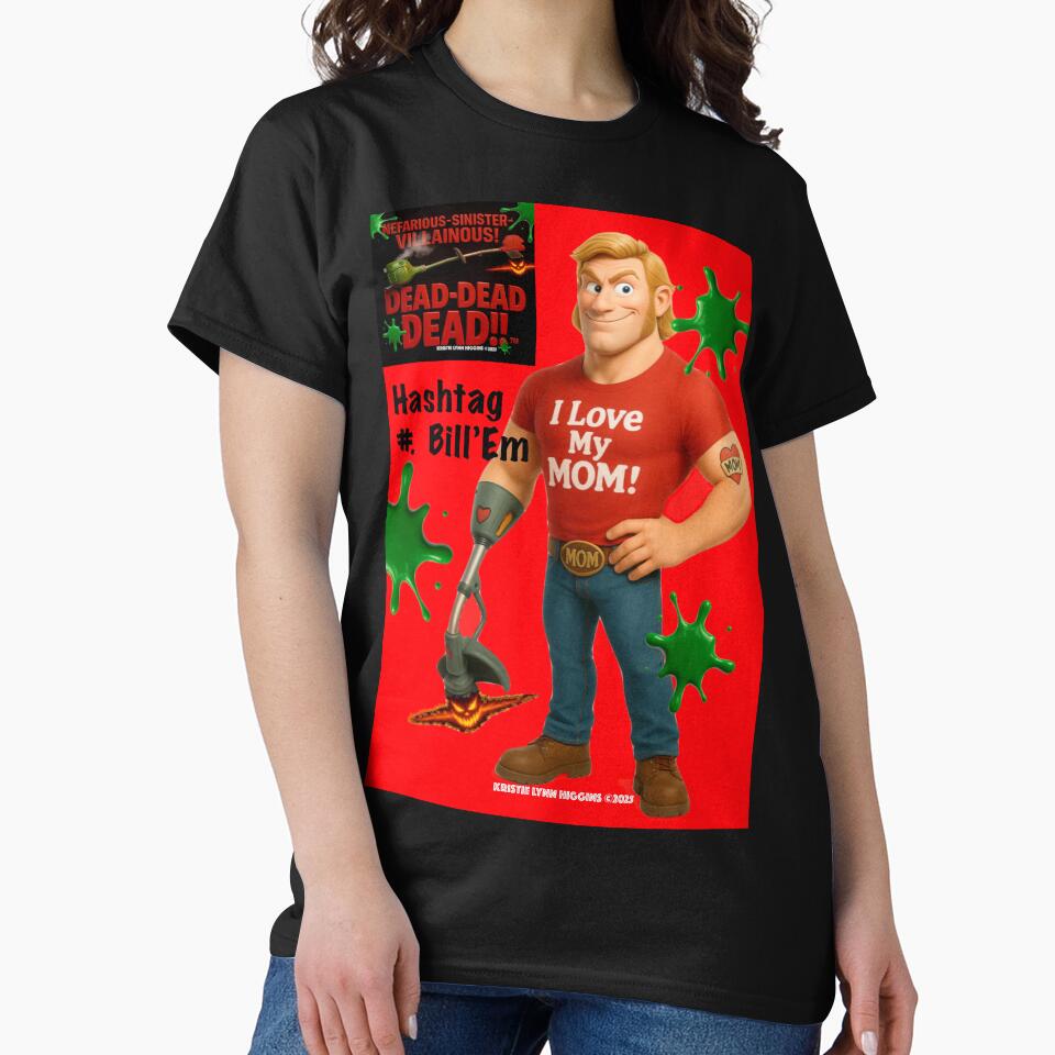 Hashtag #. Bill’Em horror parody character by Author-Creator