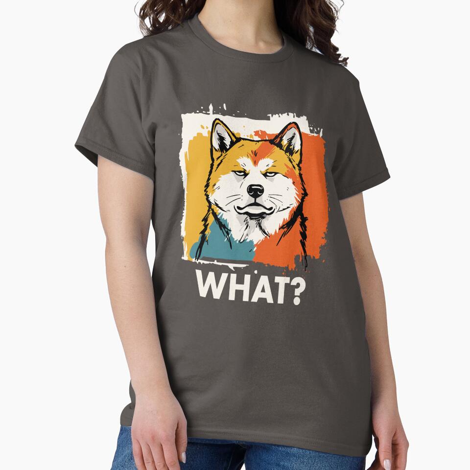 "What?" Japanese Akita (Pop-Art / Grunge) by KaijuKennels