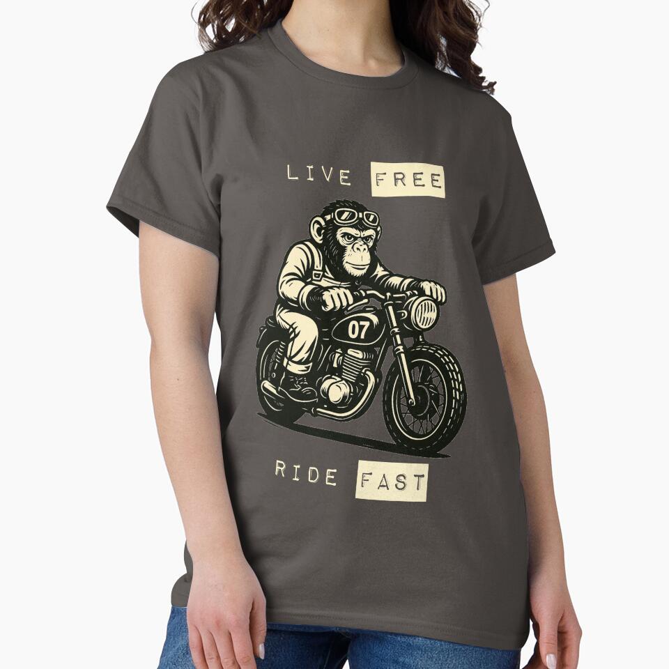 Monkey on motorcycle by NerdvanaDsg
