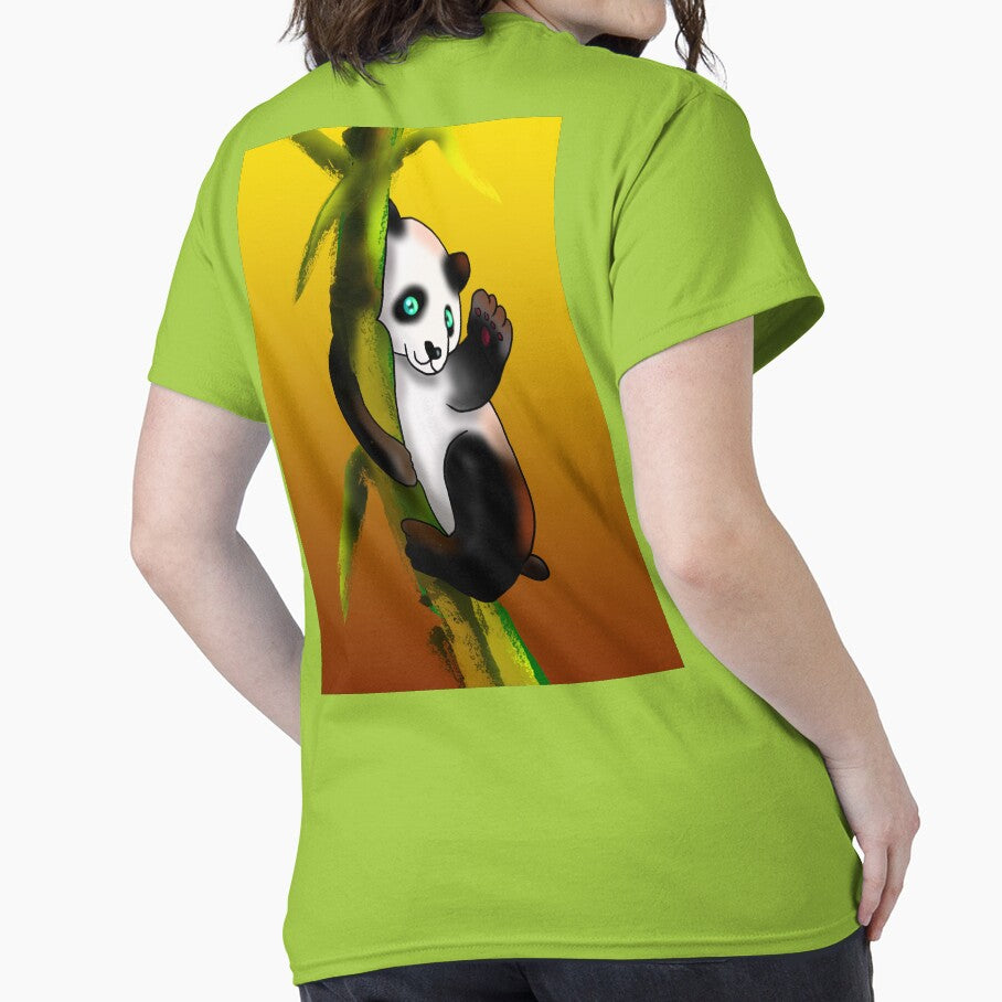 cartoon panda on bamboo by BeingNow