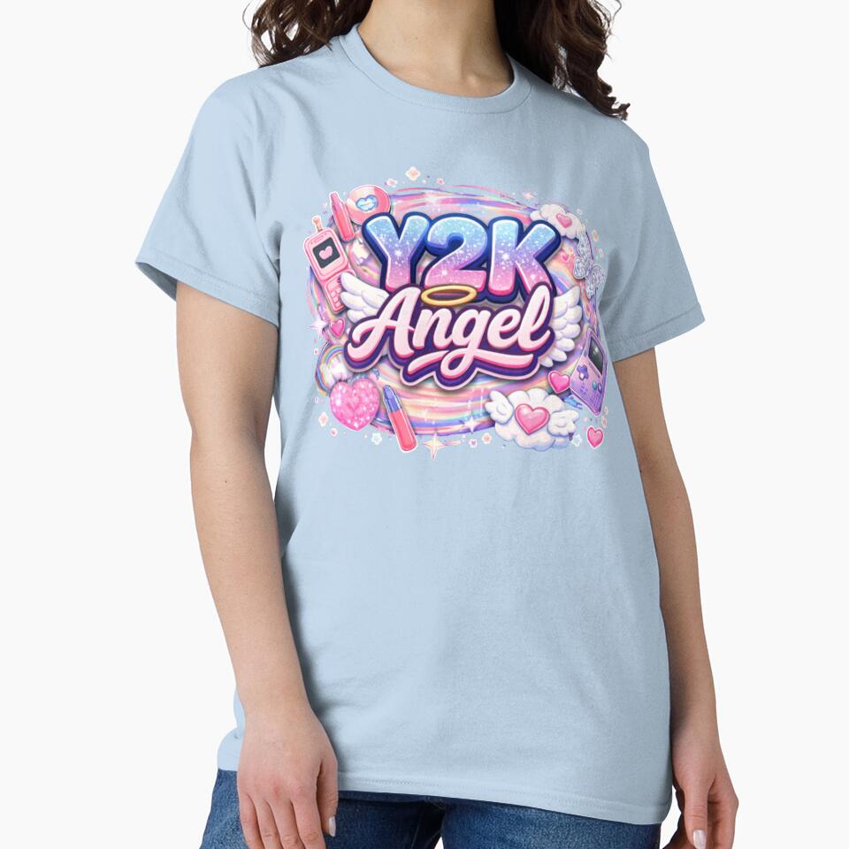 Y2K Angel Aesthetic Design | Retro 2000s Angel Graphic by a1qualityd