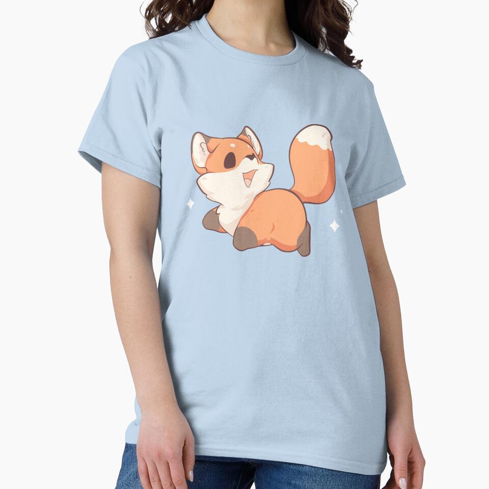 Cute kawaii Fox running and smiling by IKKawaii