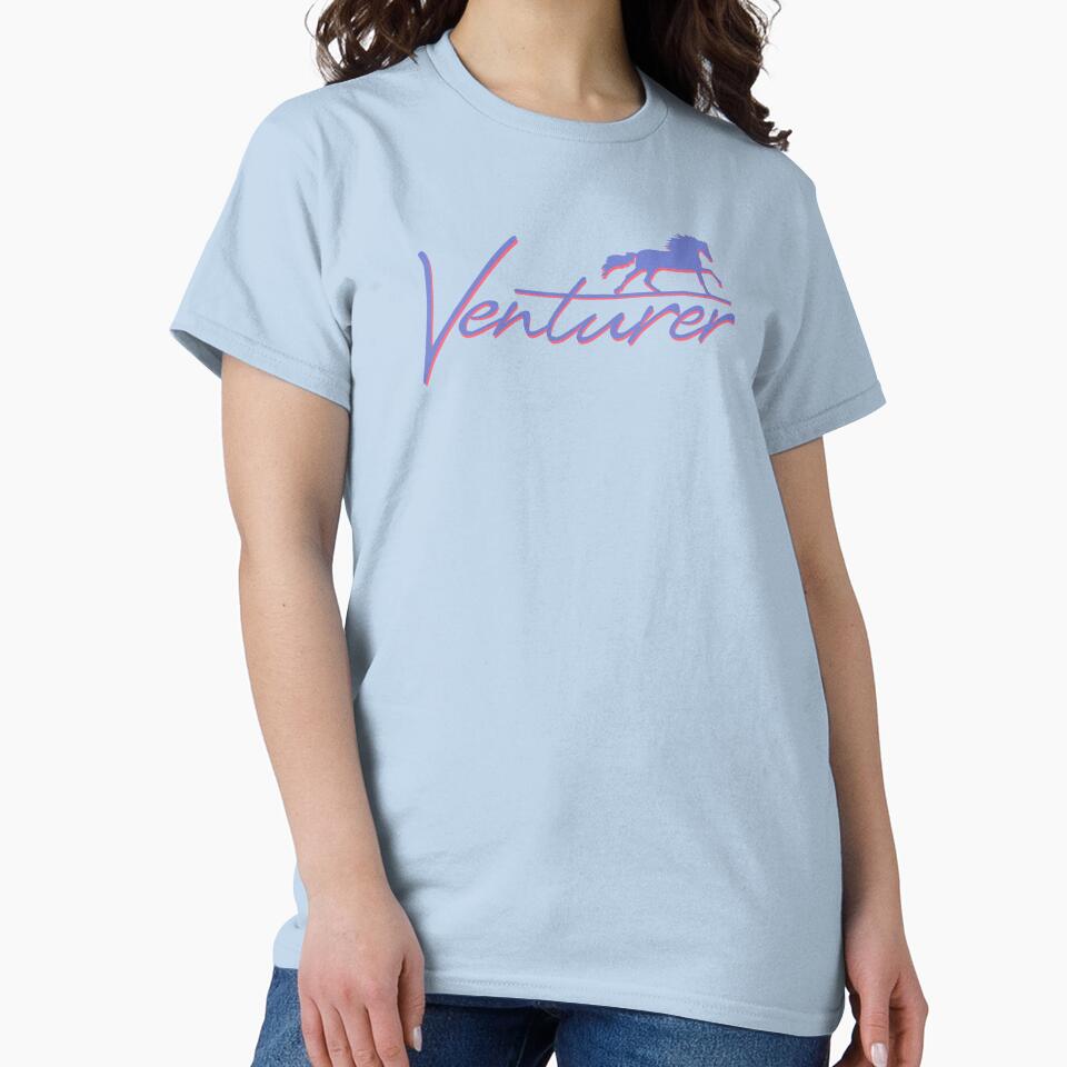 Rivals Logo | TV Series Venturer Rupert Campbell-Black Logo Merch T-Shirt by Lucky Black Cat Prints