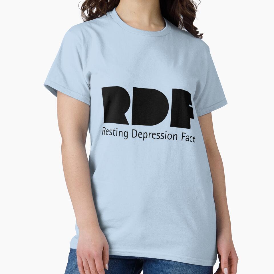 Resting Depression Face | Funny & Relatable Mental Health Humor by Vibe Collective Apparel