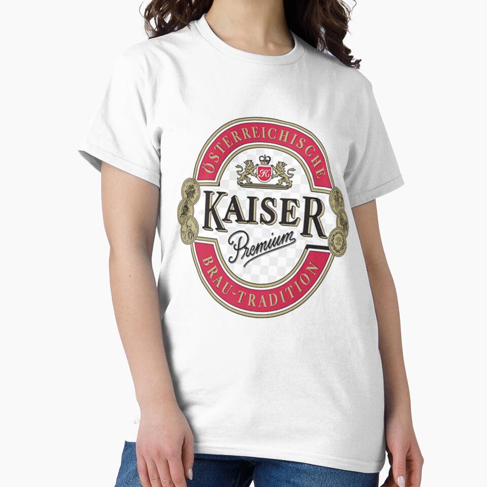Vintage--brauerei-wieselburg-henninger-kaiser-premium-bier- T-Shirt by DonaldMedd1269