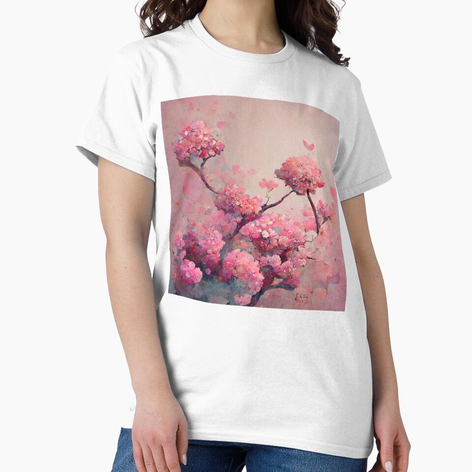 pink cotton branches by yayor