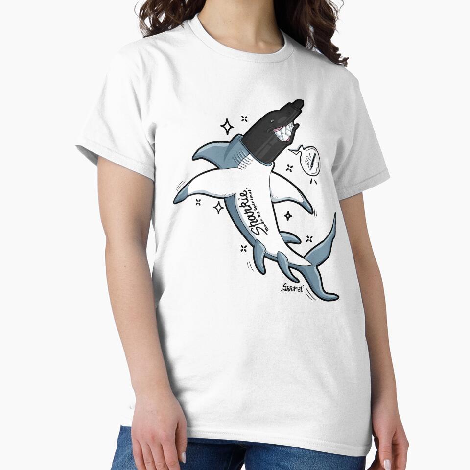 Sharkie shark marker pun by SPIRIMAL