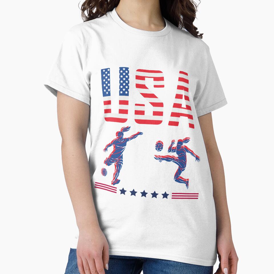 Awesome Football Usa Soccer Football Fans Women by med-sp-shop5