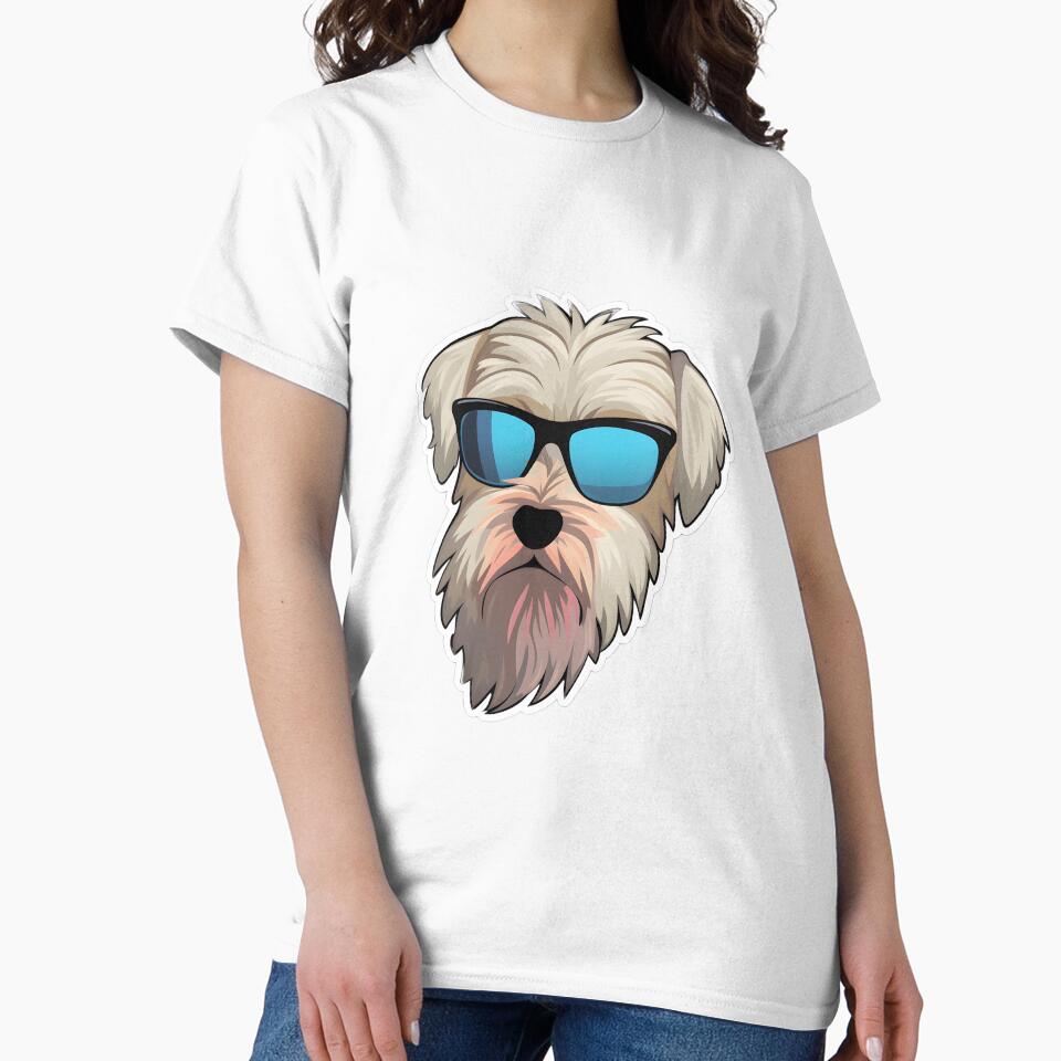 Soft-coated Wheaten Terrier in Cool Sunglasses by CUTEDOGGIEZ