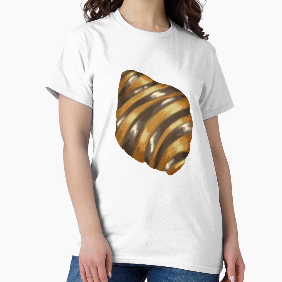 Chocolate Croissant // Soft Brush Pastries by DanielleFishIll