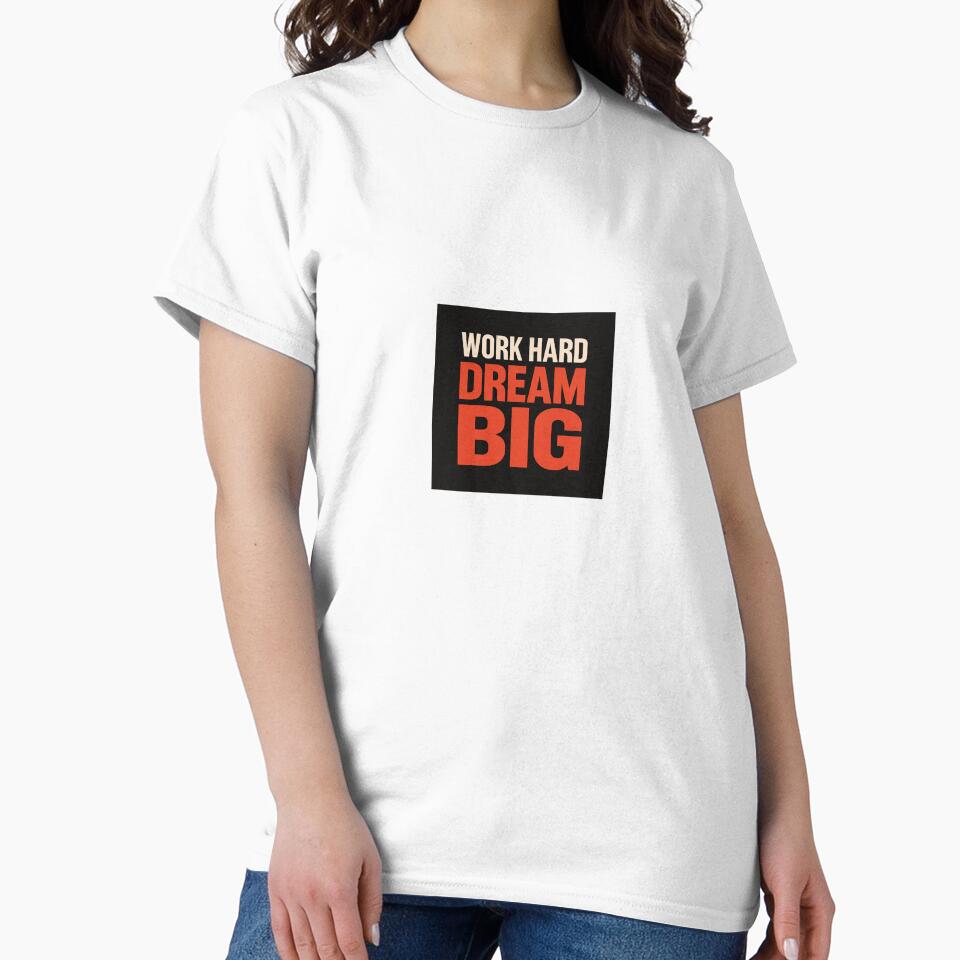 Work Hard Dream Big – Urban Streetwear Typography by BoldRepeat