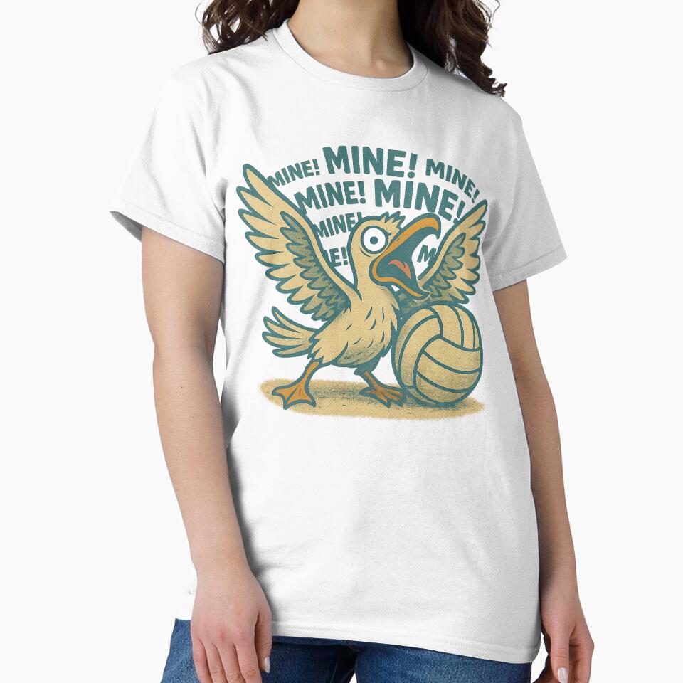 Volleyball - MINE Seagull Calls the Ball by VestaDesigns