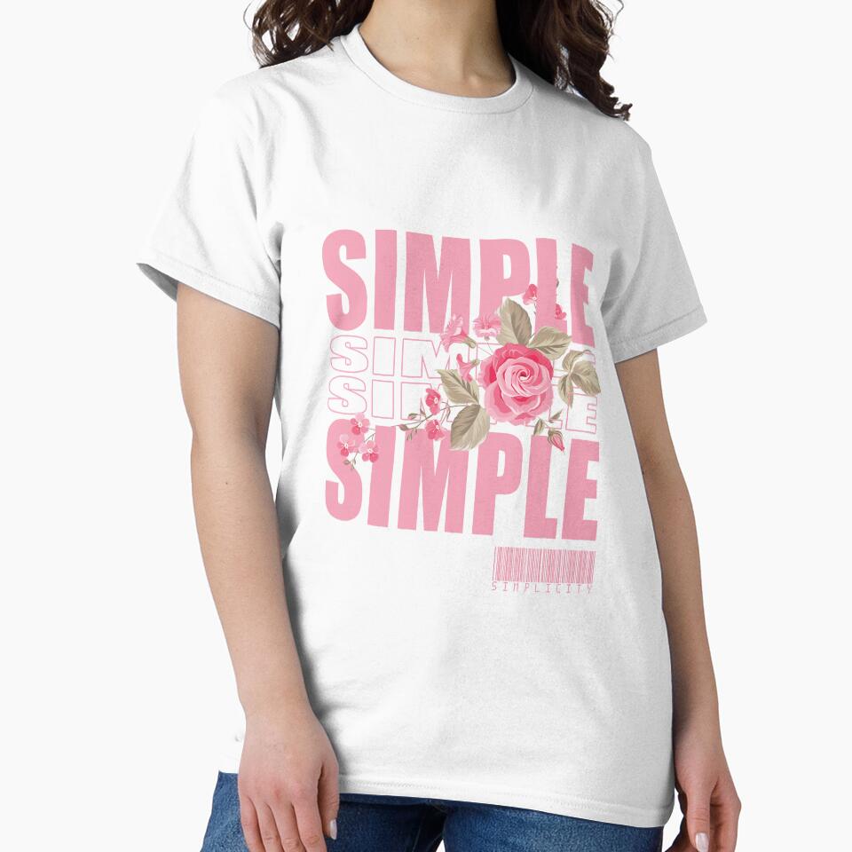 Simple Typography Flower Simplicity by EN-YJW