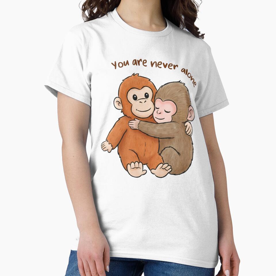Punch Monkey, Cute Baby Monkey with Plush Toy, Emotional Gift for Animal Lovers by jimfarrepo