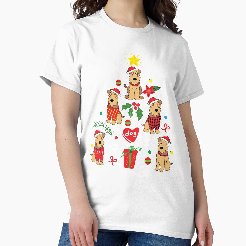 Soft Coated Wheaten Dog Christmas Ornament Tree by rafaeltto