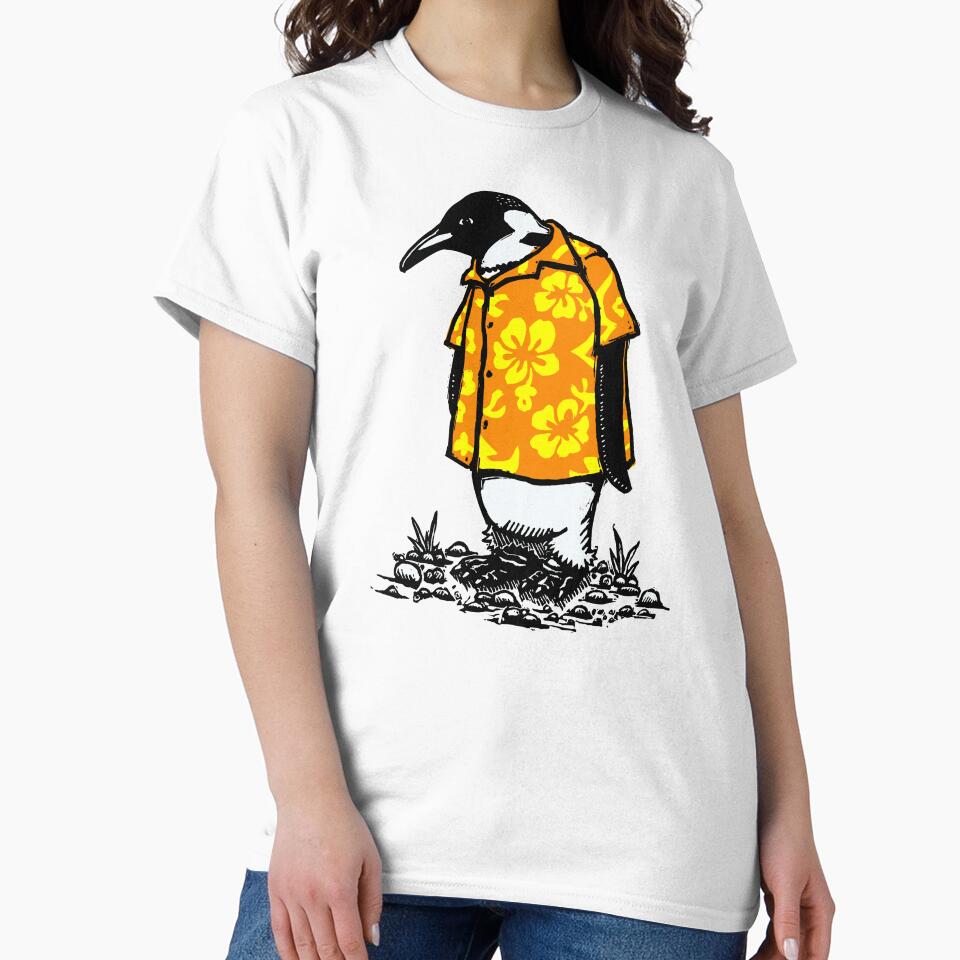 Hawaiian Shirted Penguin by LiquoriceLino