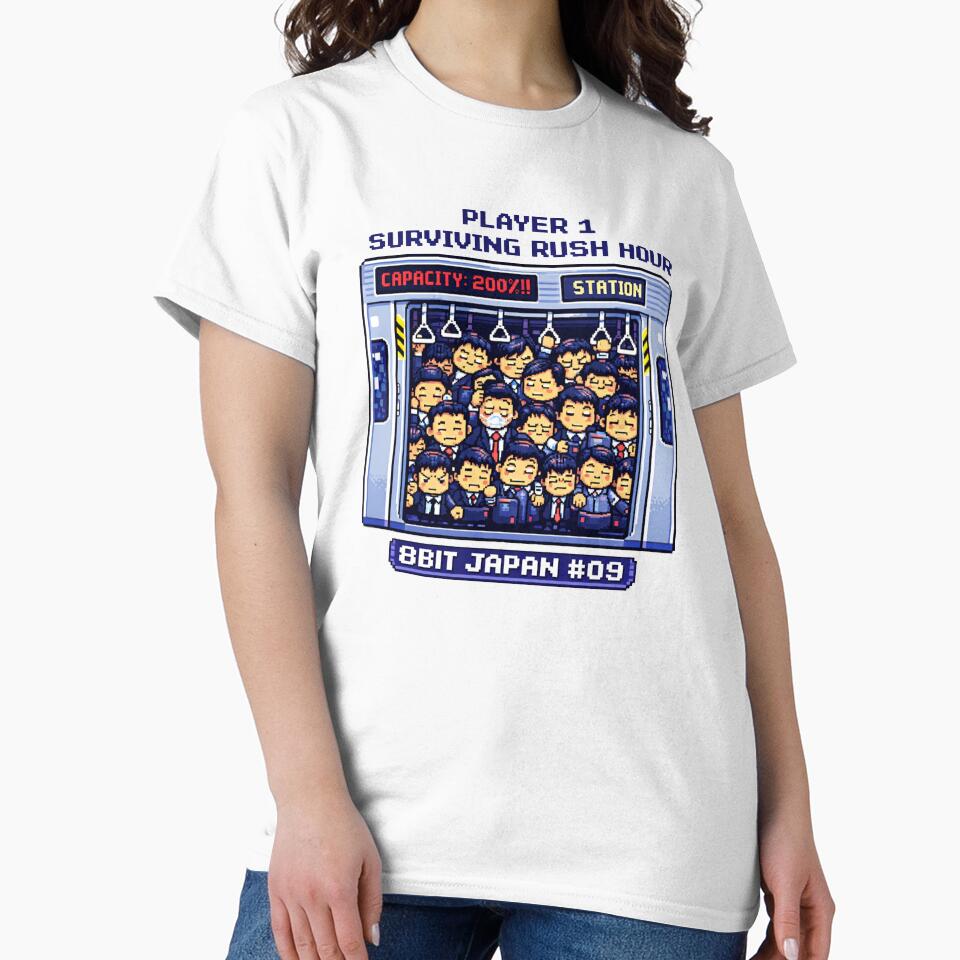 Rush Hour Pixel Train | 8BIT JAPAN Retro Game Design by maaameee
