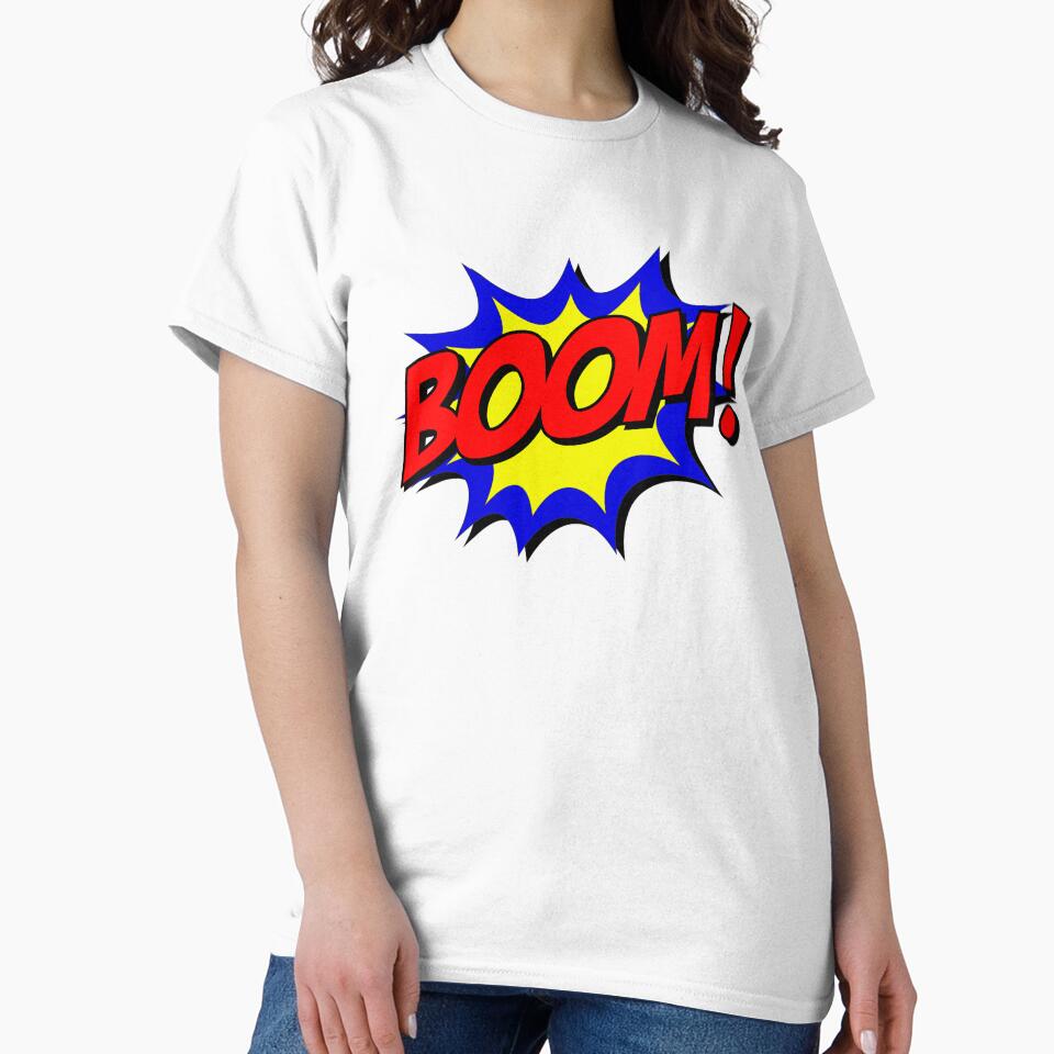 BOOM Pop Art Comics Explosion Text Superhero Vintage Gift Graphic by CLC54