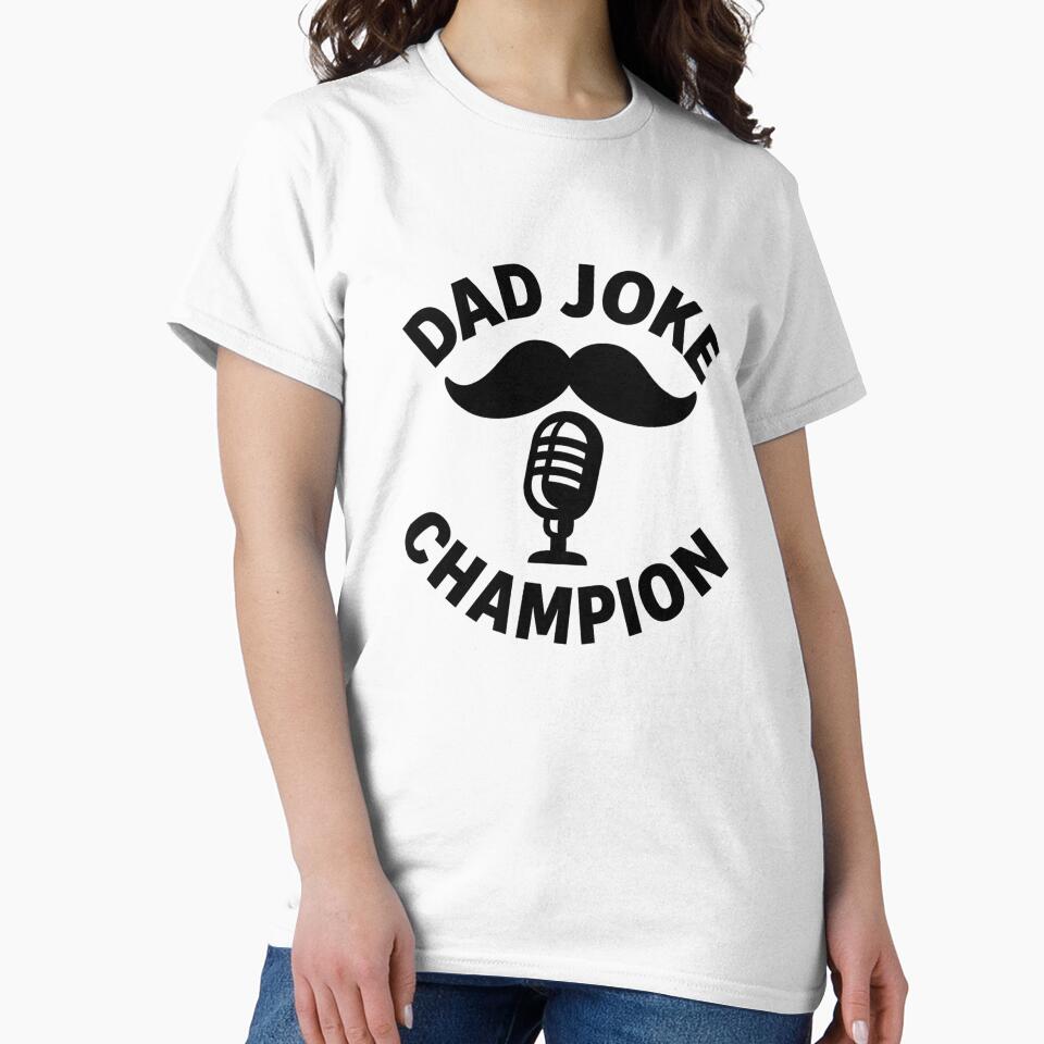 Dad Joke Champion Black Ink by ThoughtsInTheOpen