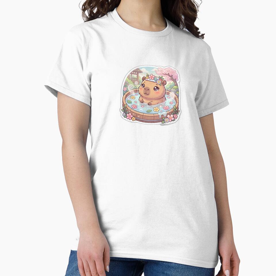 Kawaii Capybara - Cute Relaxing Animal Sticker by Glitchfab