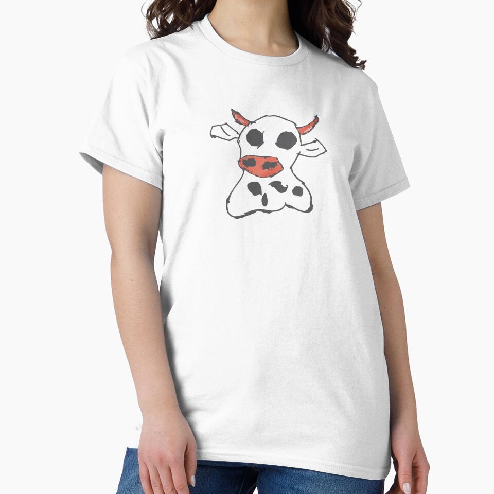 pixel cow ghost design Halloween by Coffeemerc117