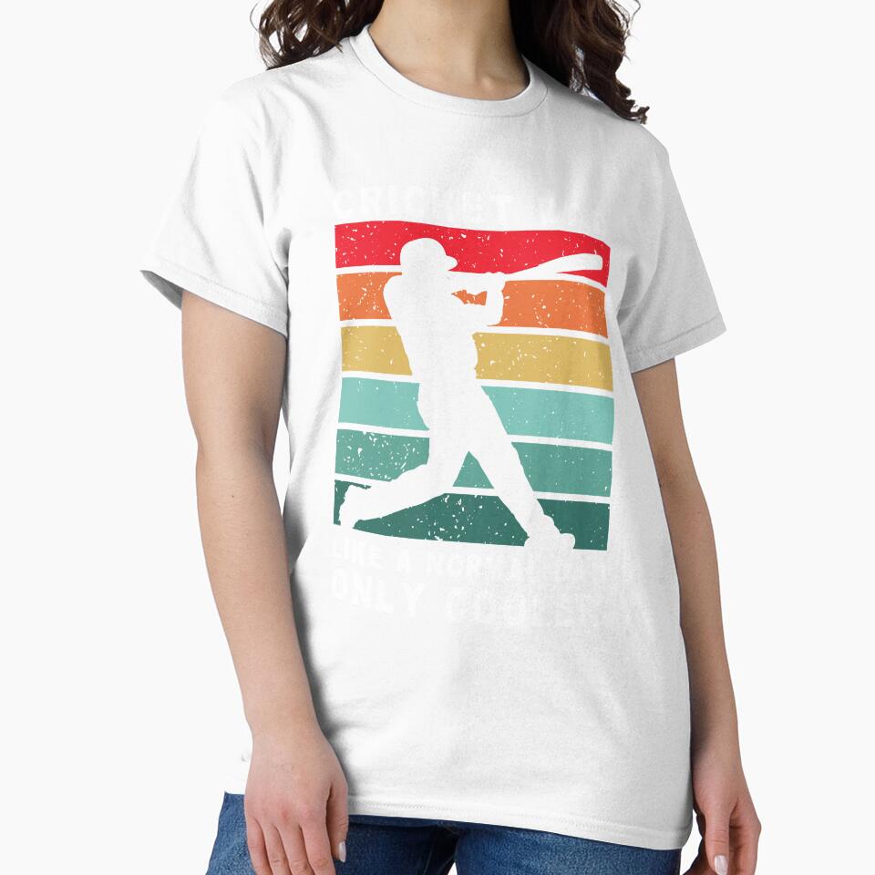 Cricket Dad Retro Vintage Like a Normal Dad Only Cooler  Father's Day Gift by SvgmagicArt