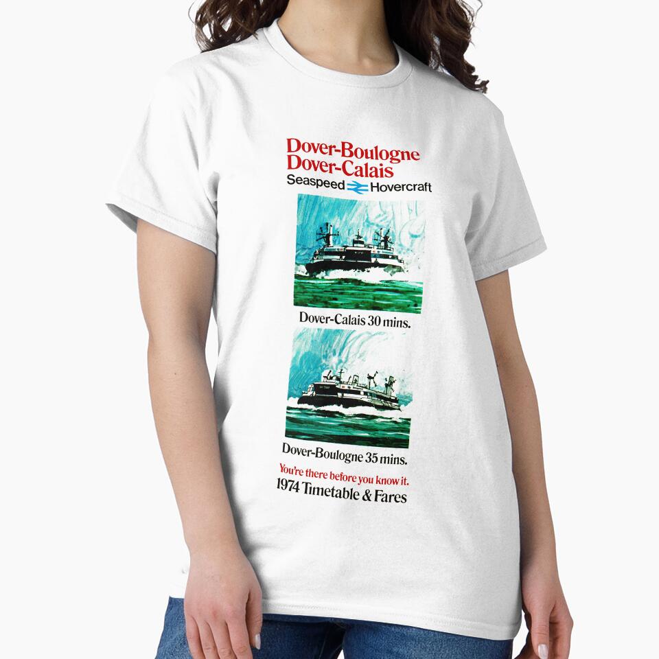 HOVERCRAFT TIMETABLE - DOVER to CALAIS 1974 by ThrowbackAds