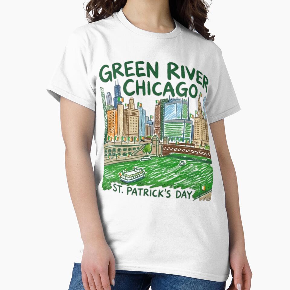 Chicago Green River St Patrick’s Day by printsDeck