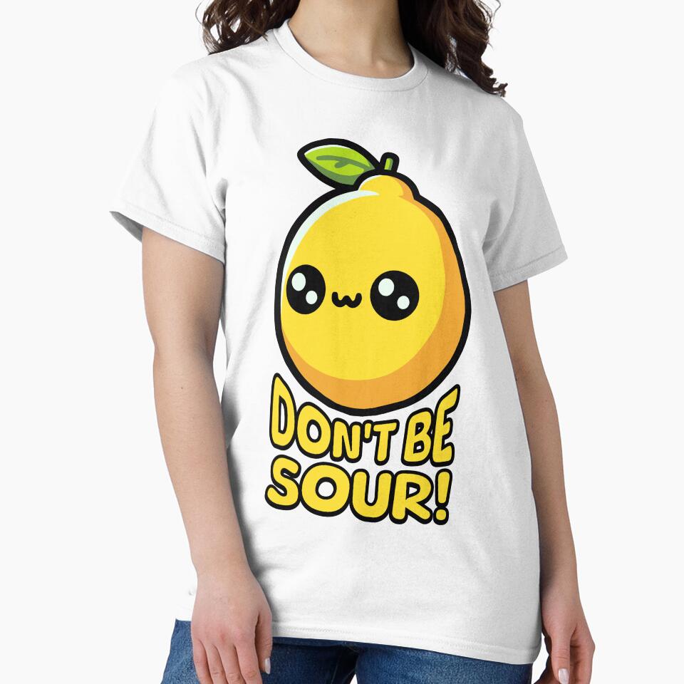 Don't Be Sour! Cute Lemon Pun by PMCreative