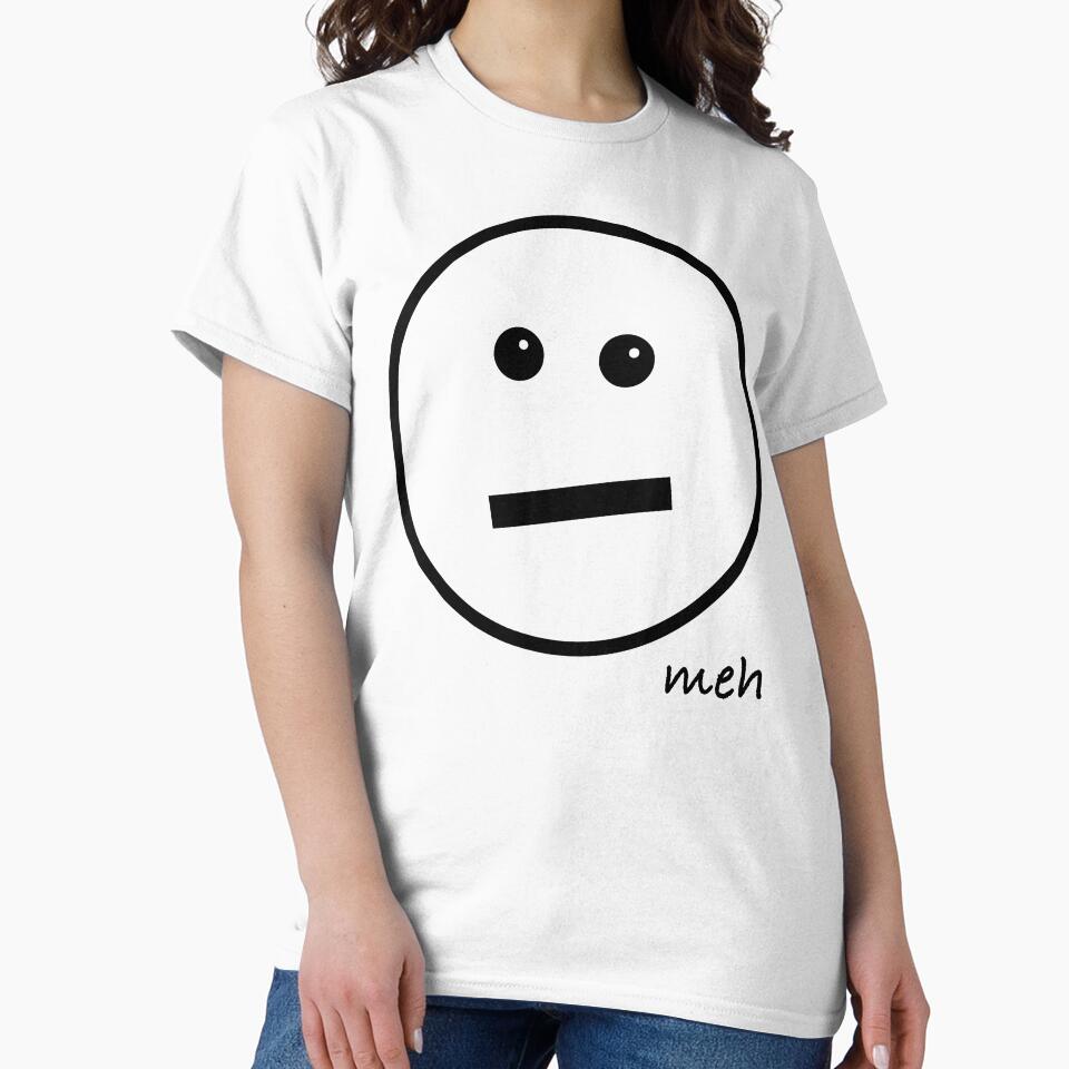 Meh Face - Oversized by Whoopsidoodle