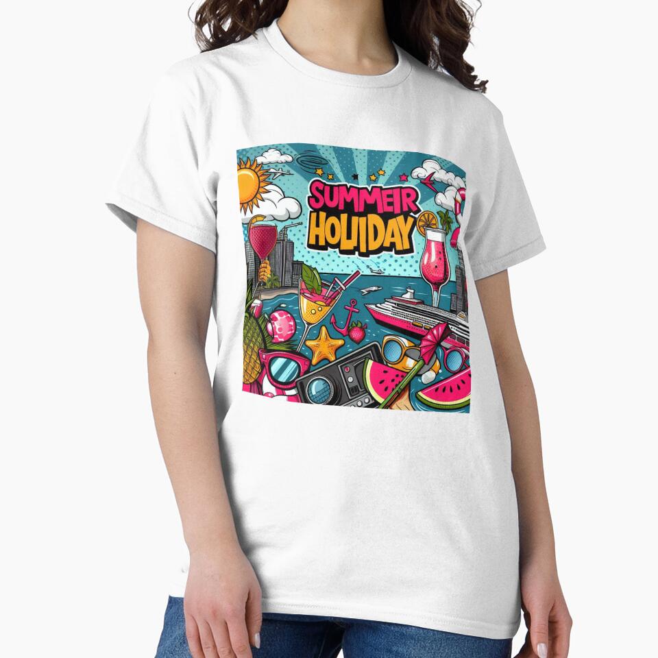 Pop art style summer holiday desighn by Dogandesighn