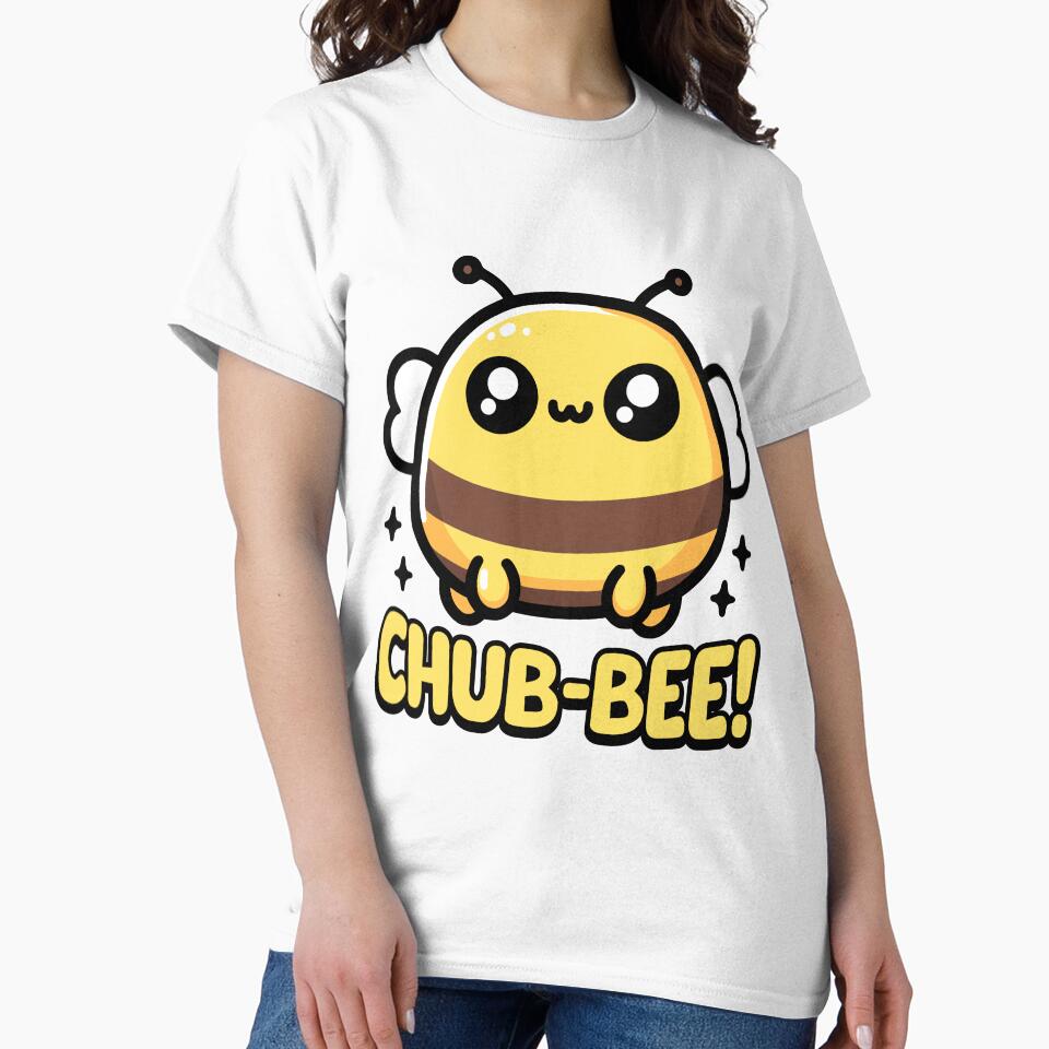 Chub-Bee! Cute Chubby Bee Pun by PMCreative