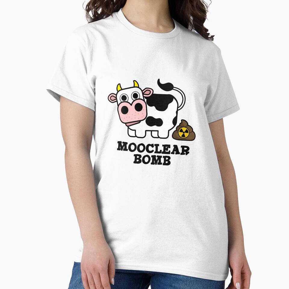Mooclear Bomb Cute Cow Pun by punnybone