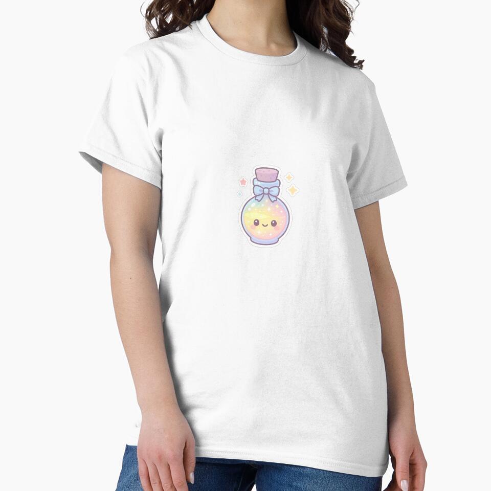 Kawaii Magic Potion Stickers – Pastel Rainbow Bottle by ClipVictuumArts