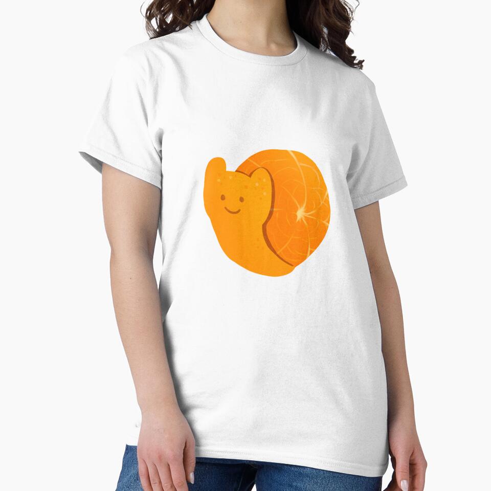 happy orange snail by averydiecksillu