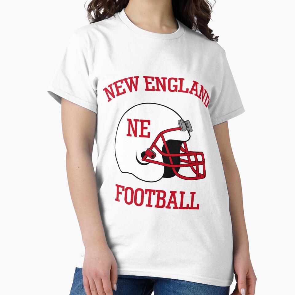 New England Football T-Shirt for Men and Women by AllStarMerch