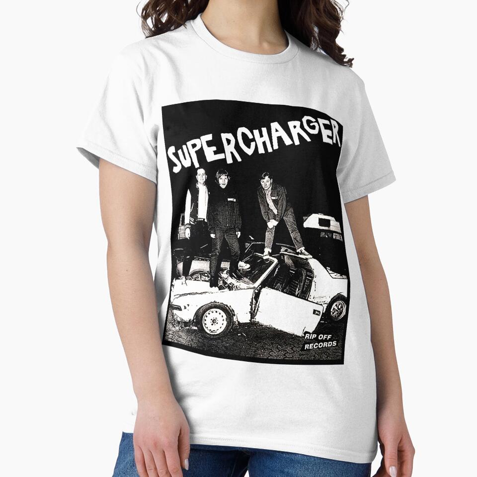 Supercharger Garage Punk Band T-Shirt (Singles Party) by izationalizer
