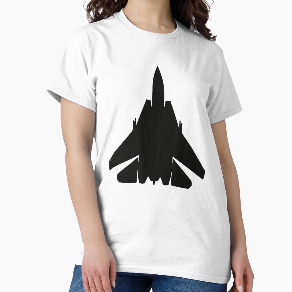 F-14 Tomcat Fighter Jet Silhouette | US Navy Carrier Aircraft Aviation Design by OFF-CTR