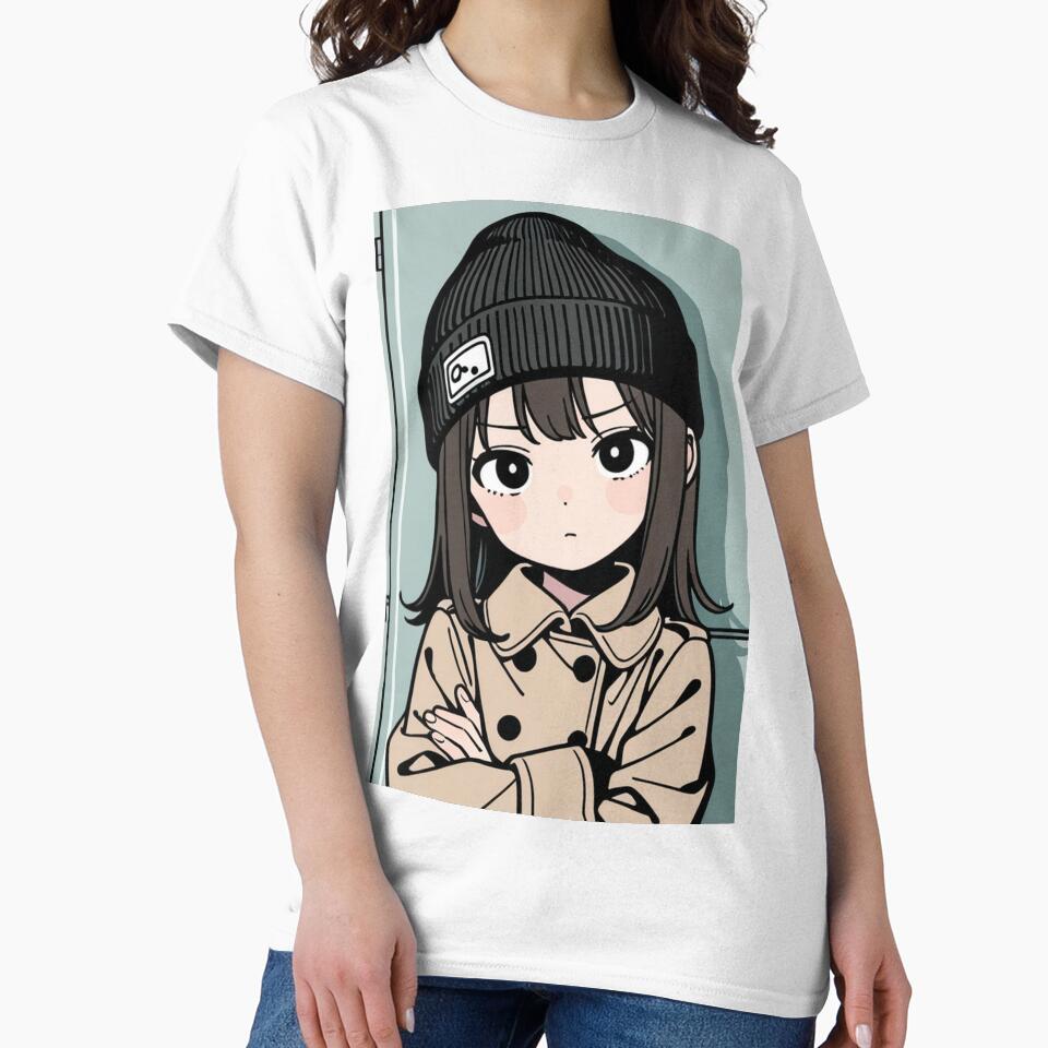 Fashion - Man in Beige Trench Coat Beanie Streetwear Anime Variant 3 by AnimeShin